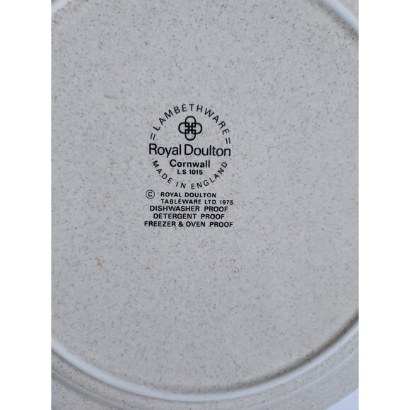 1970s-80s Set (3) Royal Doulton CORNWALL 8.5" Salad Plates MADE IN ENGLAND - Picture 3 of 3